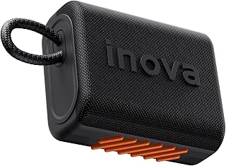 Caixa de Som, inava, Go- 5, Caixa de Som Portáteis Bluetooth,Terceira geração, 15h de reprodução, À Prova D'água IP67, TWS/USB/TF(Preto)