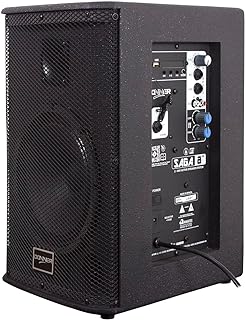 Caixa de Som Acústica Saga 8 Ativa Bluetooth FM Igreja Bar